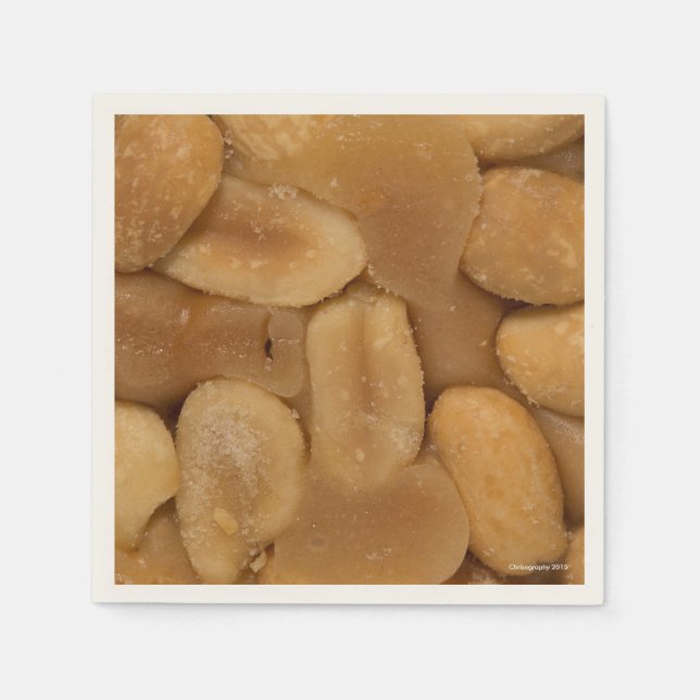 Serviette En Papier Cocktail de cacahuètes serviettes (Devant)