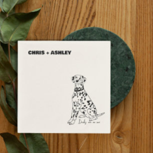 Serviette En Papier Cocktail de Chien Dalmatien Napkin pour mariage