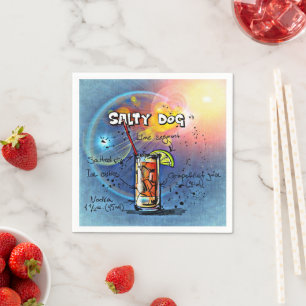 Serviette En Papier Cocktail de chien salé (#6 sur 12 jeux de recettes