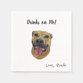 Serviette En Papier Cocktail de chien serviettes