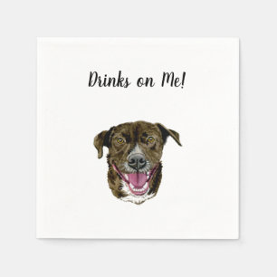 Serviette En Papier Cocktail de chien serviettes