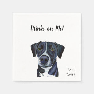 Serviette En Papier Cocktail de chien serviettes