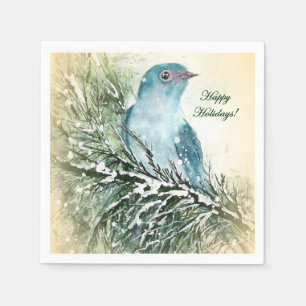 Serviette En Papier Cocktail de vacances Bluebird Napkin