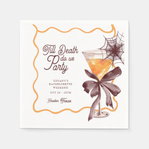 Serviette En Papier Cocktail Enterrement Jusqu'à la Mort EVG Halloween