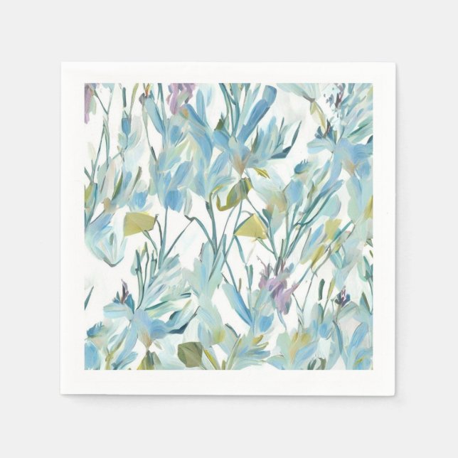 Serviette En Papier Cocktail fleur sauvage serviettes (Devant)