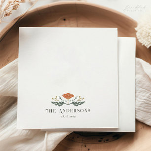 Serviette En Papier Cocktail floral Art nouveau Napkin