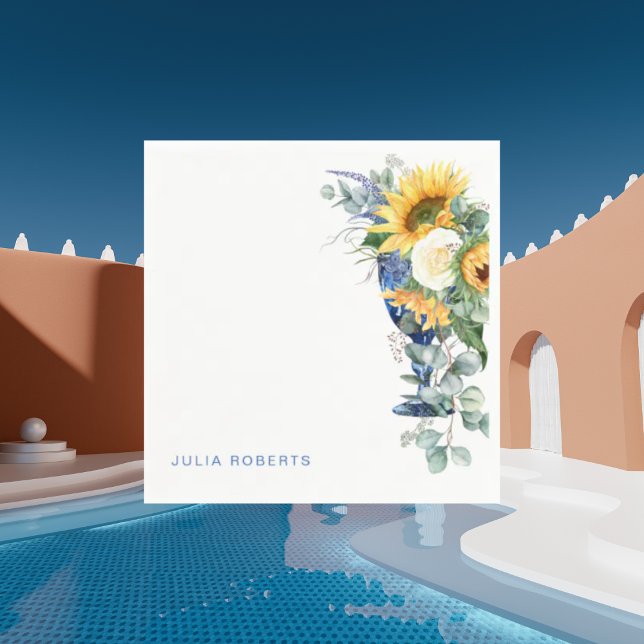 Serviette En Papier Cocktail Floral Floral Sunflowers (Créateur téléchargé)