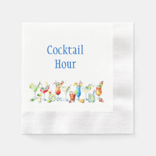 Serviette En Papier Cocktail Hour Cocktail Napkins