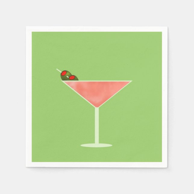 Serviette En Papier Cocktail Hour Cocktail Napkins (Devant)