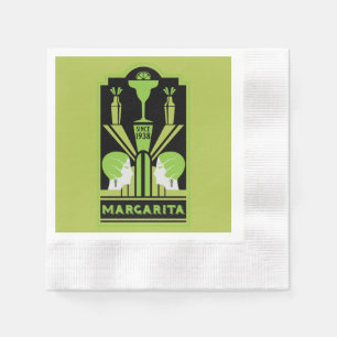 Serviette En Papier Cocktail Margarita Art Déco