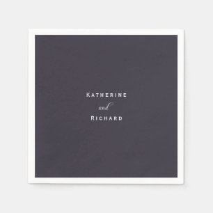 Serviette En Papier Cocktail Mariage simple et moderne