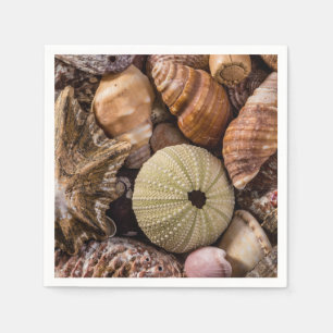 Serviette En Papier Cocktail Mélange Sea Shells