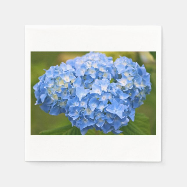 Serviette En Papier Cocktail Napkin Hydrangea (Devant)