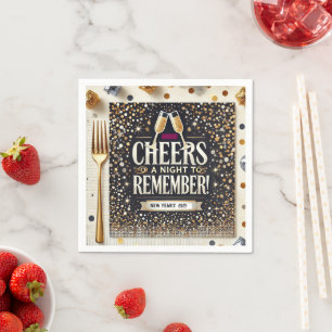 Serviette En Papier Cocktail New Years Eve Standard