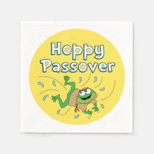 Serviette En Papier Cocktail Pâque Napkins "Hoppy Passover"