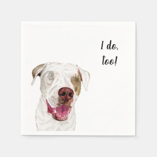 Serviette En Papier Cocktail personnalisé chien Napkin