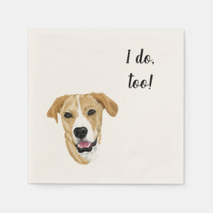 Serviette En Papier Cocktail personnalisé chien Napkin