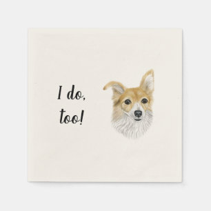 Serviette En Papier Cocktail personnalisé chien Napkin
