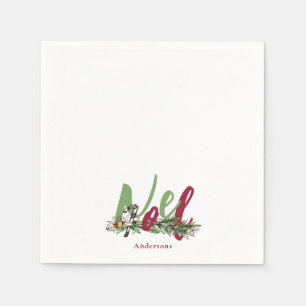 Serviette En Papier Cocktail personnalisé Noel de Noël