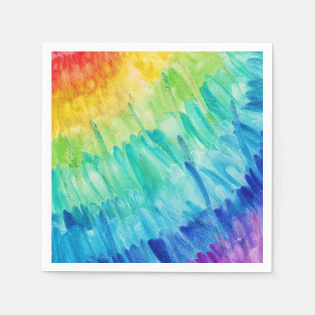 Serviette En Papier Cocktail Rainbow (Devant)
