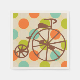 Serviette En Papier Cocktail Retro Bike Napkin
