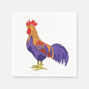 Serviette En Papier Cocktail Rooster Serviettes