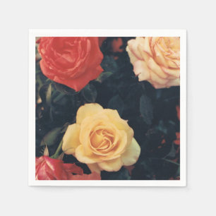 Serviette En Papier Cocktail serviettes avec Rose