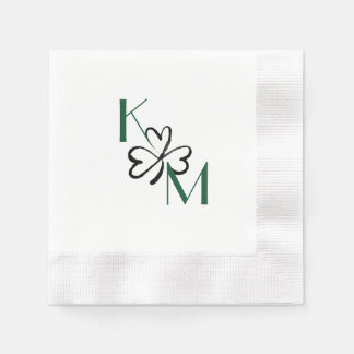 Serviette En Papier Cocktail shamrock Napkin