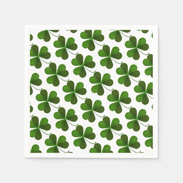Serviette En Papier Cocktail Taille Papier serviettes-Saint Patrick's (Devant)