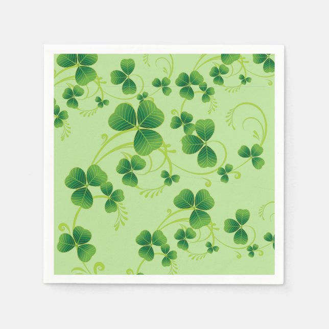 Serviette En Papier Cocktail Taille Papier serviettes-Saint Patrick's (Devant)