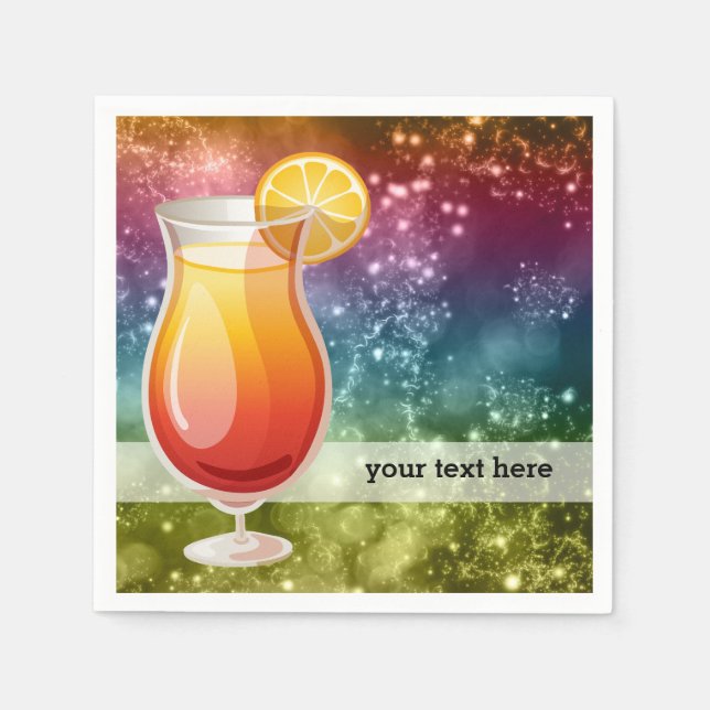 Serviette En Papier Cocktails (Devant)