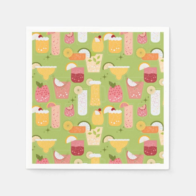 Serviette En Papier Cocktails (Devant)