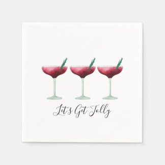 Serviette En Papier Cocktails de fêtes Boissons de fête Fête de Noël