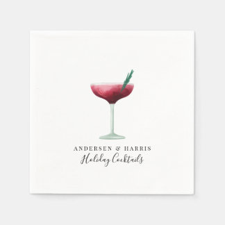 Serviette En Papier Cocktails de fêtes Boissons de fête Fête de Noël