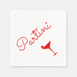 Serviette En Papier Cocktails Partini Martini