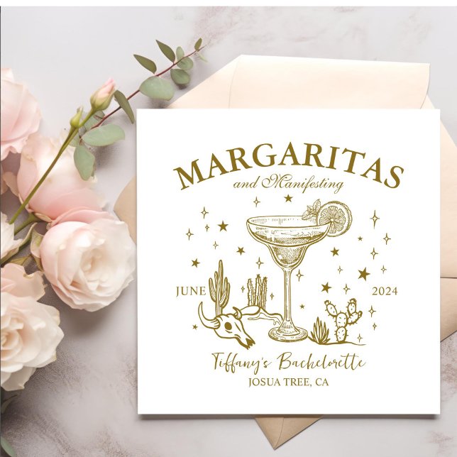 Serviette En Papier Cocktails rétro Bachelorette Party (Créateur téléchargé)