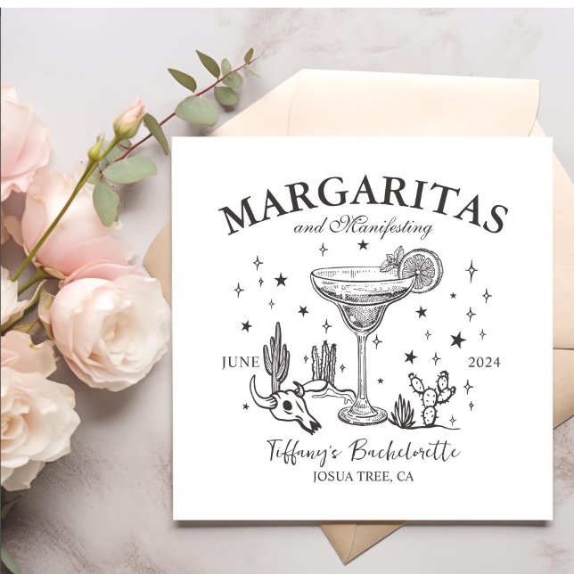 Serviette En Papier Cocktails rétro Bachelorette Party (Créateur téléchargé)