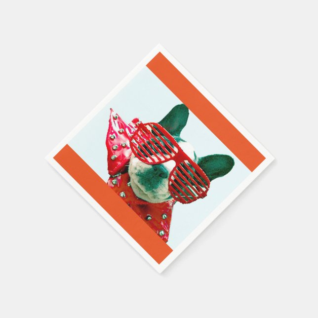 SERVIETTE EN PAPIER COCTAIL NAPKINS-HIGH FLYH CHIEN ! S'AMUSER ! (Coin)