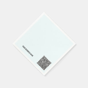 Serviette En Papier Code QR et serviettes de texte personnalisées - Ch