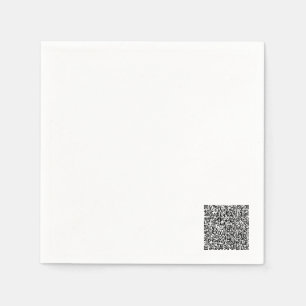Serviette En Papier Code QR Personnalisé Vos Propres Serviettes Design