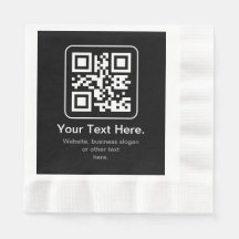 Code QR scannable moderne | Noir Blanc & Gris
