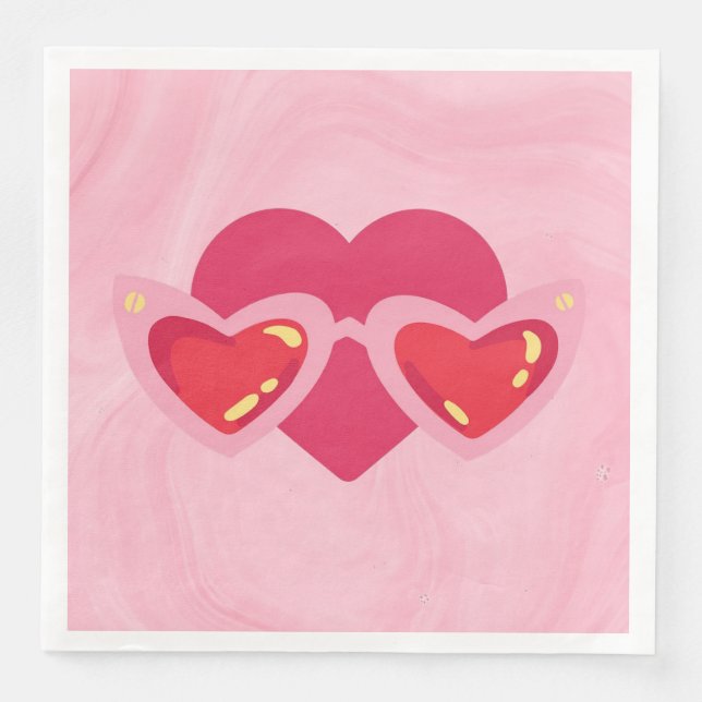 Serviette En Papier Cœur (Devant)
