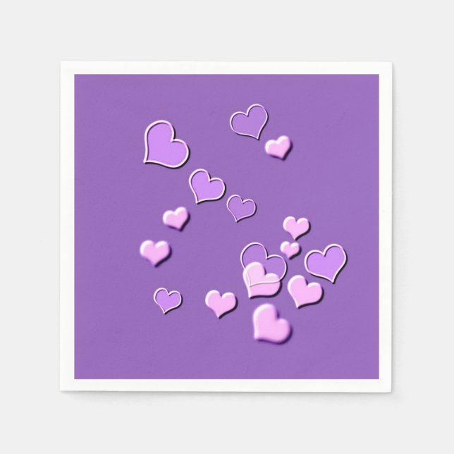 Serviette En Papier coeur (Devant)