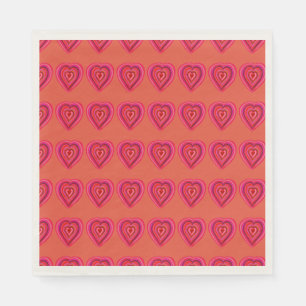 Serviette En Papier Coeur
