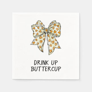 Serviette En Papier Cœur arc-en-ciel orange jaune