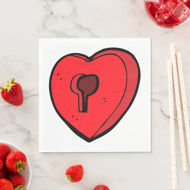 Serviette En Papier Coeur du clavier (Créateur téléchargé)