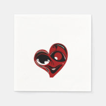 Coeur rouge Abstrait