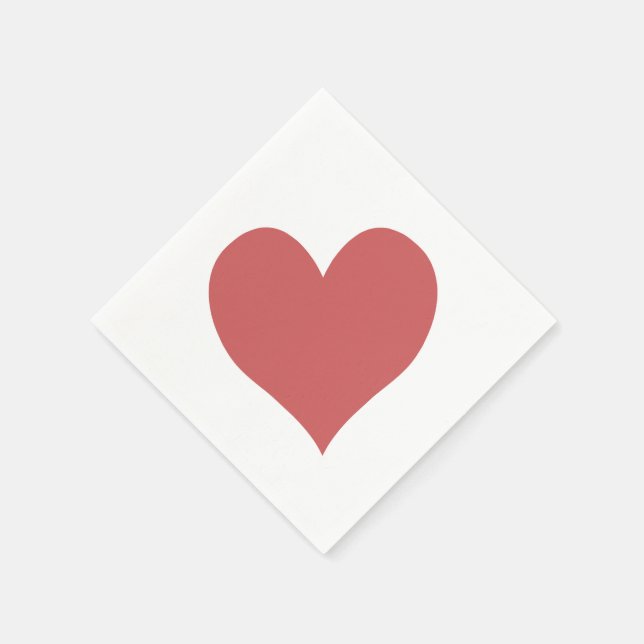 Serviette En Papier Coeur rouge indien mignon (Coin)