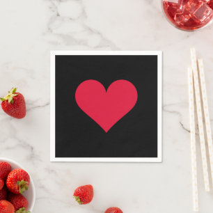 Serviette En Papier Cœur Saint Valentin Amour Cœur