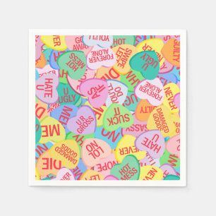 Serviette En Papier Coeurs de bonbons V. 2.0